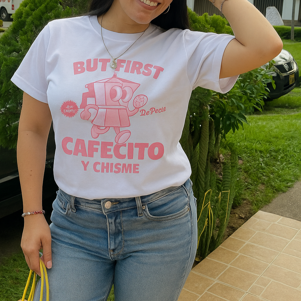 ☕CAMISETA CAFECITO Y CHISME