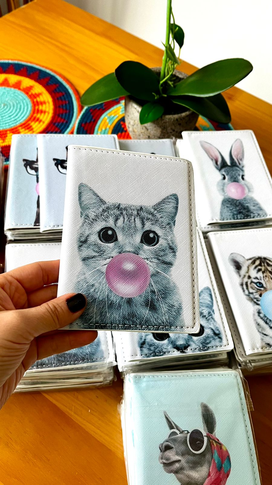 FUNDA PASAPORTE ANIMALITOS
