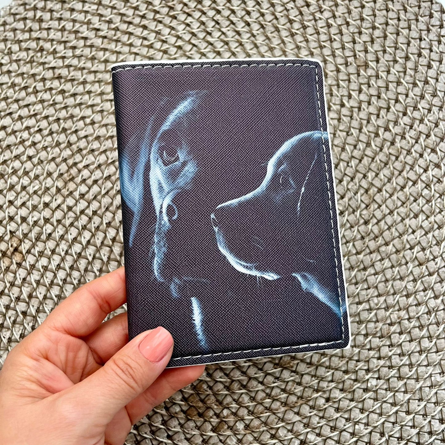 FUNDA PASAPORTE BLACK ANIMALITOS