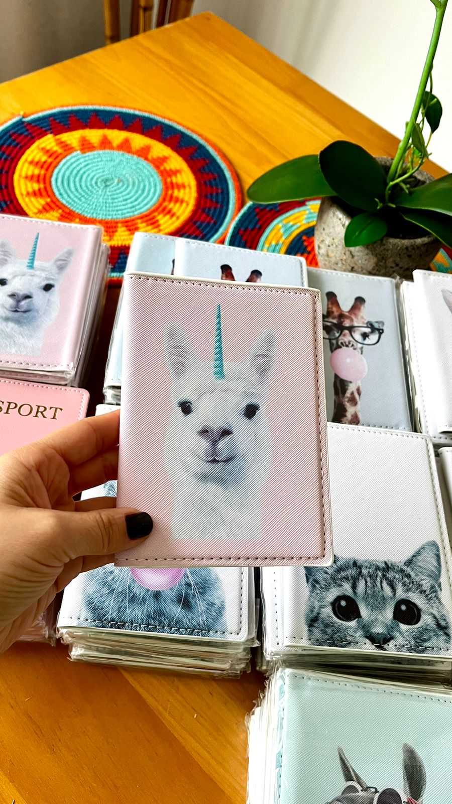 FUNDA PASAPORTE ANIMALITOS