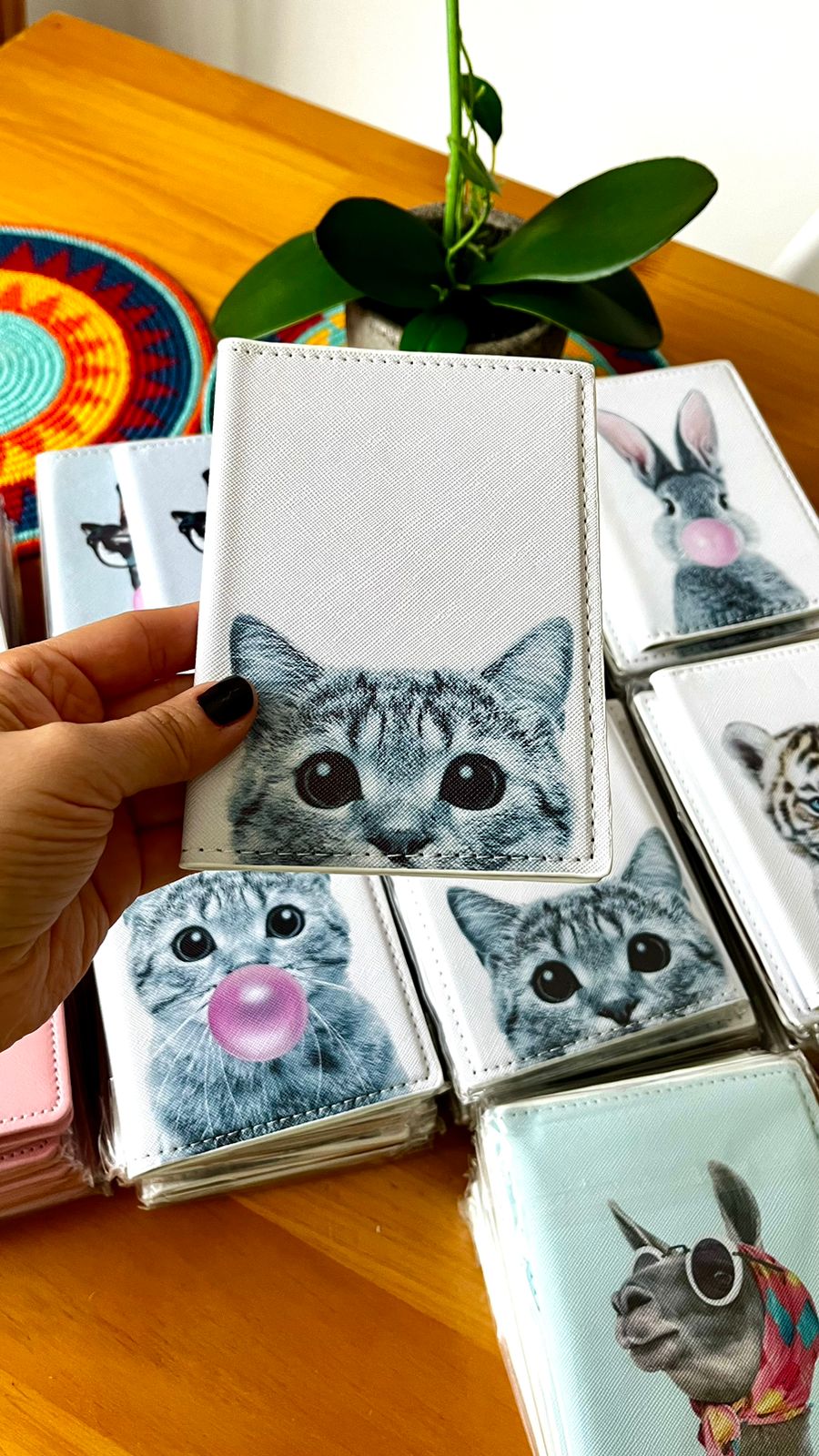 FUNDA PASAPORTE ANIMALITOS